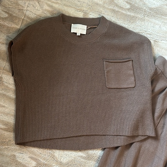 Women's Brown Knit Set - Picture 2 of 6
